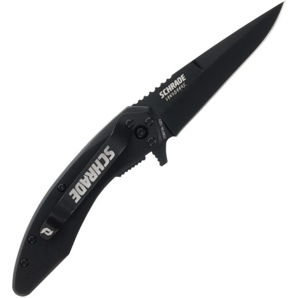 Schrade Landshark Linerlock A/O - Black G10