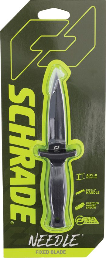 Schrade Needle Fixed Blade Dagger AUS-8