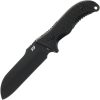 Schrade Bedrock Sheepsfoot Fixed Blade AUS-8 Black 9.5"