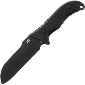 Schrade Bedrock Sheepsfoot Fixed Blade AUS-8 Black 9.5"