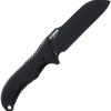 Schrade Bedrock Sheepsfoot Fixed Blade AUS-8 Black 9.5"