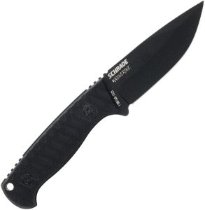Schrade Bitterroot Fixed Blade Knife 4" AUS-10A Black G10