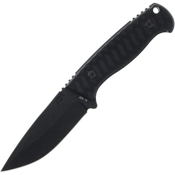 Schrade Bitterroot Fixed Blade Knife 4" AUS-10A Black G10