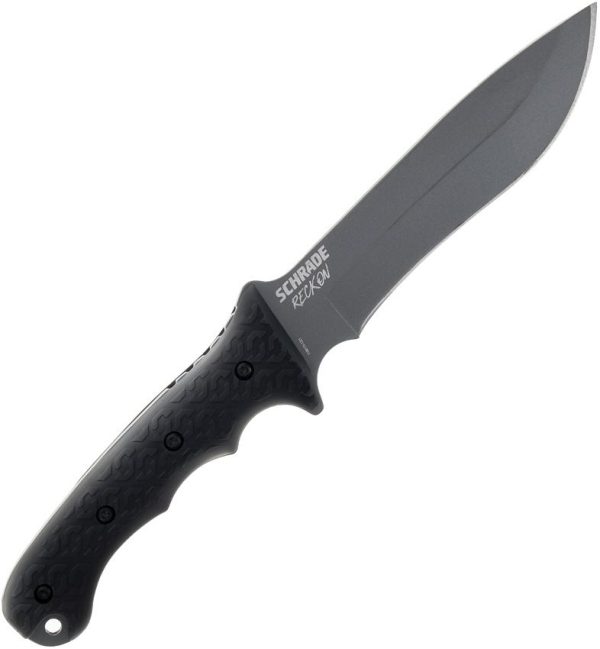 Schrade Reckon Fixed Blade Knife 6.5" AUS-8 Black Sheath