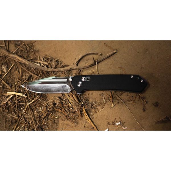 Schrade Divergent Pivot Lock Folding Knife AUS-8 Black G10