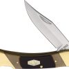 Schrade Old Timer Cave Bear Lockback Folding Knife 7Cr17MoV Bone