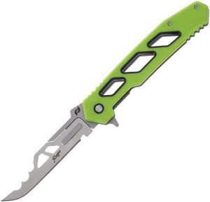 Schrade Isolate Enrage Linerlock - Green Handle