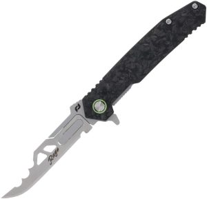 Schrade Stryche Enrage Framelock - Shredded Carbon