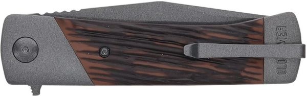 Schrade Frontier Linerlock - Luxewood Handle