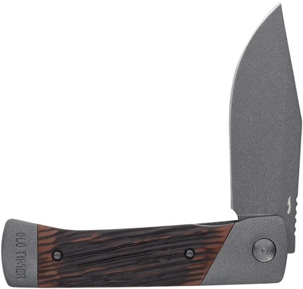 Schrade Frontier Linerlock - Luxewood Handle