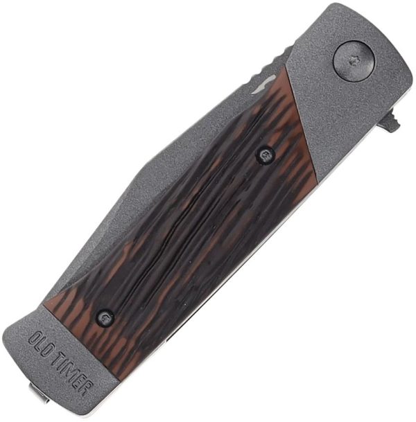 Schrade Frontier Linerlock - Luxewood Handle