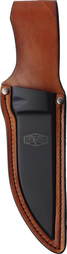 Schrade Frontier Fixed Blade 5" Gray Stainless Steel Brown Luxewood