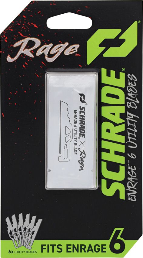 Schrade Enrage 6 Utility Blades - Pack of 6