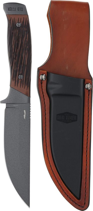 Schrade Frontier Fixed Blade 5" Gray Stainless Full Tang Knife