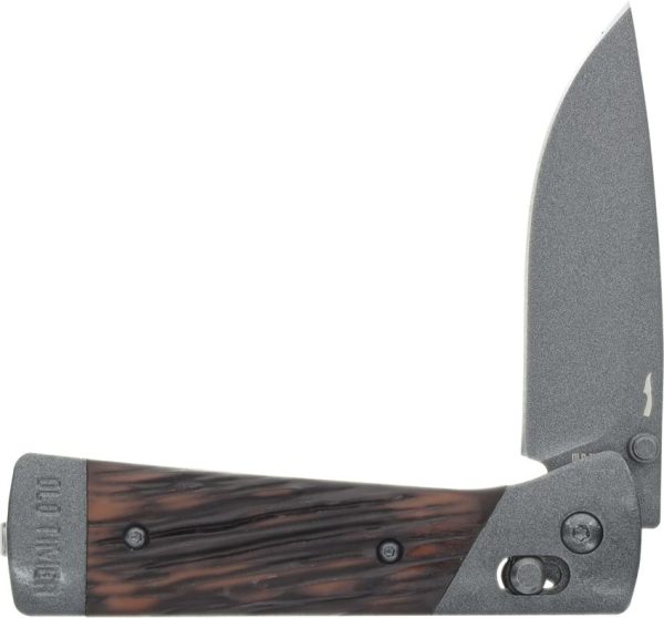 Schrade Frontier Pivot Lock 3" Gray Folding Knife EDC Pocket Clip