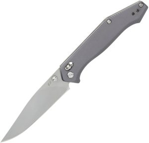 Schrade Turnkey Pivot Lock Folding Knife AUS-10A Gray Aluminum
