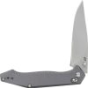 Schrade Turnkey Pivot Lock Folding Knife AUS-10A Gray Aluminum