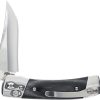 Schrade Smokey Pivot Lock Folding Knife Black Wood 2.75" Blade
