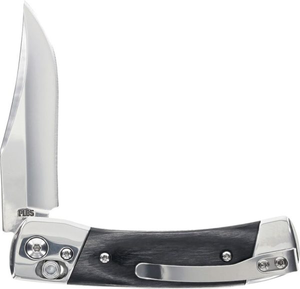 Schrade Smokey Pivot Lock Folding Knife Black Wood 2.75" Blade