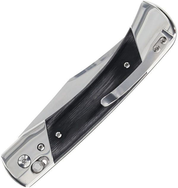 Schrade PLB7 Bear Paw Pivot Lock Folding Knife Black Wood 3.75"