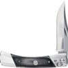 Schrade PLB7 Bear Paw Pivot Lock Folding Knife Black Wood 3.75"