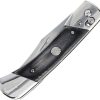 Schrade PLB7 Bear Paw Pivot Lock Folding Knife Black Wood 3.75"