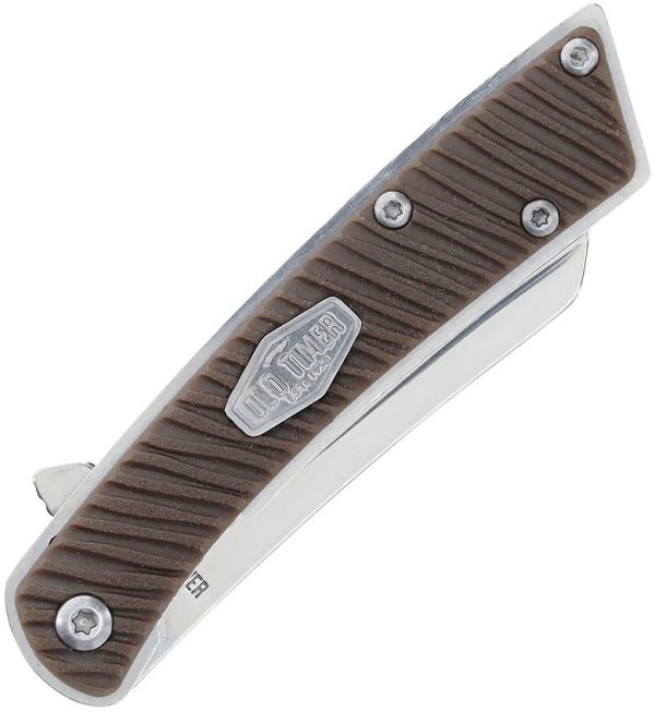Schrade Slim Linerlock Cleaver - Mirror Finish