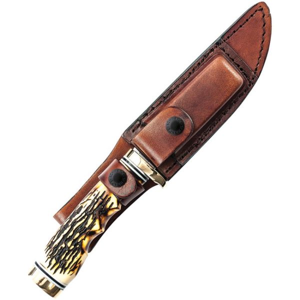 Schrade Uncle Henry Golden Spike - Staglon Handle
