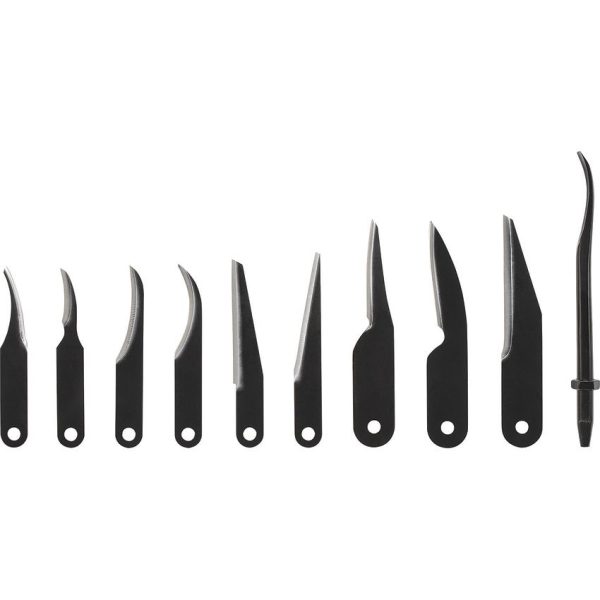 Schrade Uncle Henry Wood Carving Set Carbon Steel 6 Blades