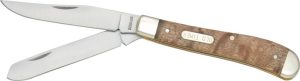 Schrade Old Timer Trapper Folding Knife Stainless Ironwood