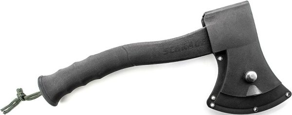 Schrade 12.875 inch Axe Black Handle with Fire Starter