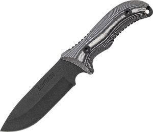 Schrade Frontier Fixed Blade 8Cr13MoV Drop Point Black Micarta