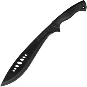 SCHKM1.jpg Schrade Large Kukri Machete 13.4" Black Stainless Fixed Blade