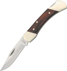 Schrade Uncle Henry Brown Bear Lockback - Wood