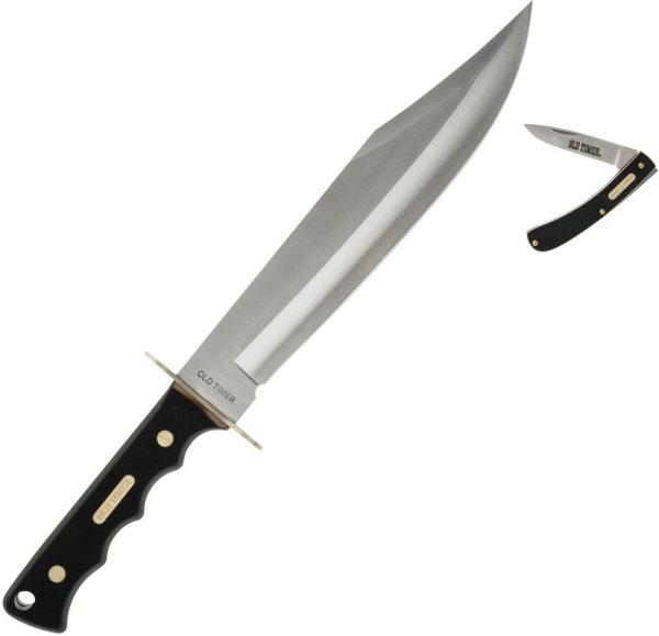Schrade Old Timer Bowie & Folder Combo - 7Cr17MoV