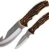 Schrade Uncle Henry Fixed Blade Set - Staglon Handle
