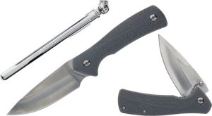 Schrade Uncle Henry Gift Set - Gray Nylon Handle