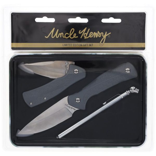Schrade Uncle Henry Gift Set - Gray Nylon Handle