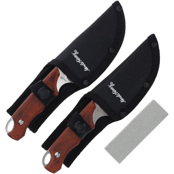 Schrade Uncle Henry Gift Set - Brown Wood & Stone