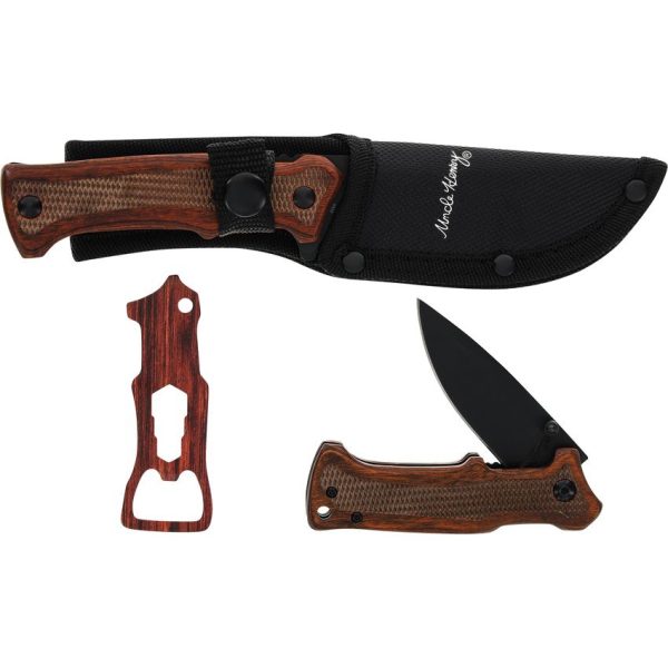 Schrade Uncle Henry Gift Set - Pakkawood Handle