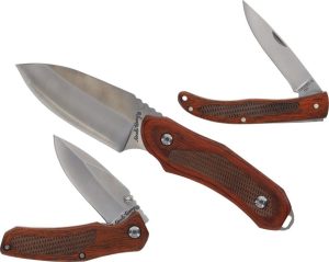 Schrade Uncle Henry Fixed/Folder Set - Checkered Wood