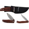 Schrade Uncle Henry Fixed/Folder Set - Brown Wood