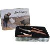 Schrade Uncle Henry Fixed/Folder Set - Brown Wood