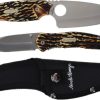 Schrade Uncle Henry Fixed & Folder Combo - Staglon Handle