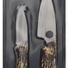 Schrade Uncle Henry Fixed & Folder Combo - Staglon Handle