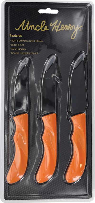 Schrade Uncle Henry Hunting Knife Combo - 3-Piece Set