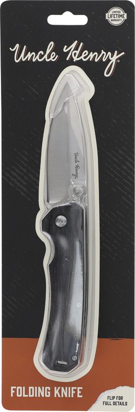 Schrade Uncle Henry Linerlock Folding Knife - Wood Handle