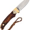 Schrade Pro Hunter Mini Fixed Blade - Staglon Handle