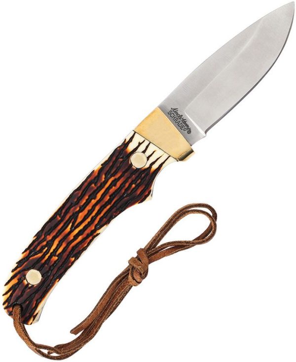 Schrade Pro Hunter Mini Fixed Blade - Staglon Handle