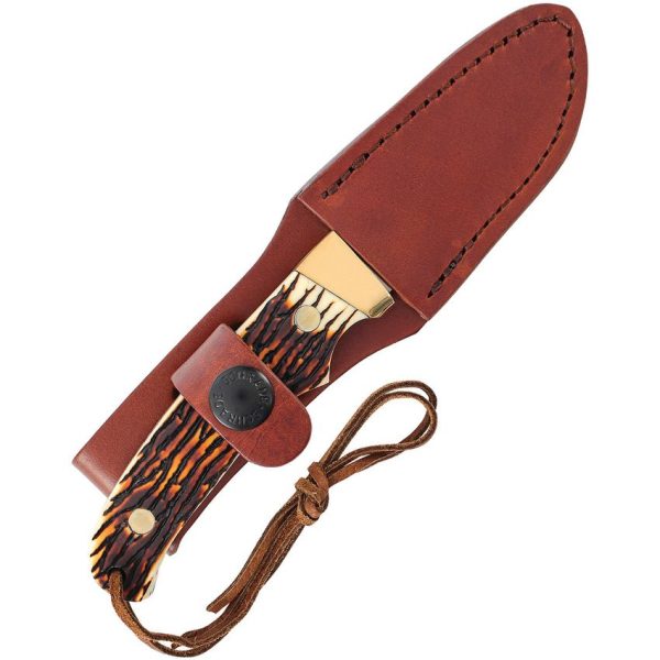 Schrade Pro Hunter Mini Fixed Blade - Staglon Handle